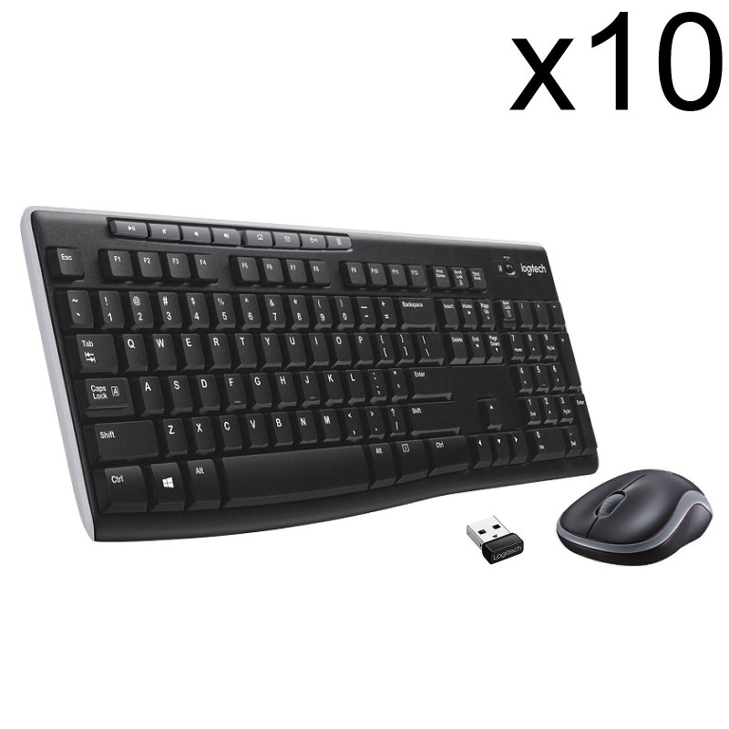 Logitech Wireless Desktop MK270 (AZERTY) (x10)