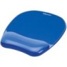 Fellowes Tapis de souris - Repose-poignets Gel Crystal Bleu