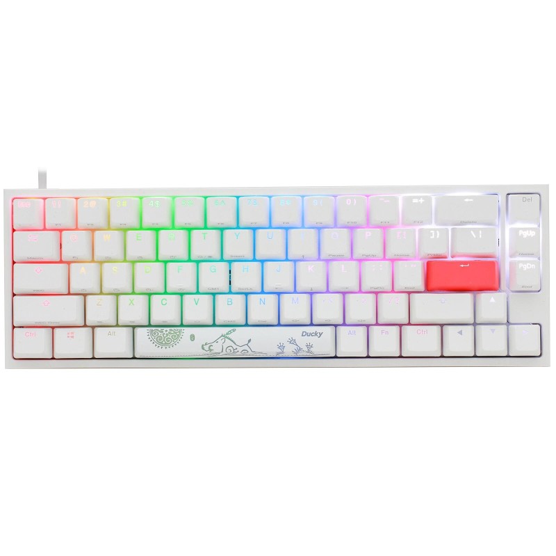 Ducky Channel One 2 SF RGB Blanc (Cherry MX RGB Black)