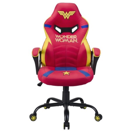 Wonder Woman - Siège gamer junior - Rouge