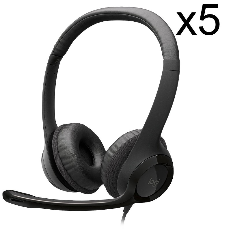 Logitech USB Headset H390 (x5)