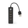 Nedis Hub USB-A vers 4x Ports USB-A (UHUBU2420BK)