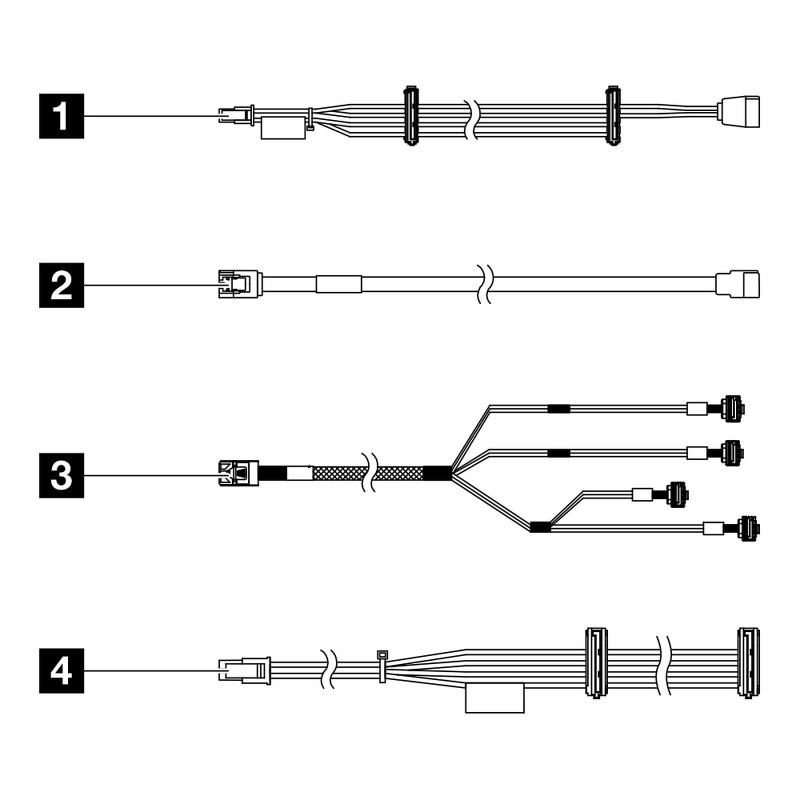 Lenovo ThinkSystem ST50 V2 Internal Drive Cable Kit (4X97A78621)