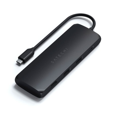 SATECHI Adaptateur USB-C Hybrid multiport - Noir