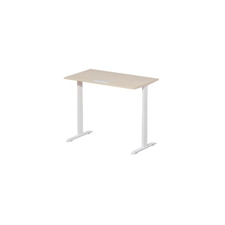 MTinternational Bureau électrique blanc hêtre (140x80cm) (MT7TE14080-HE)