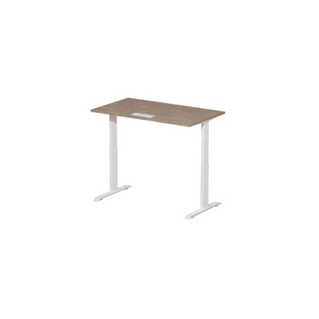 MTinternational Bureau électrique blanc noyer (140x80cm) (MT7TE14080-NO)