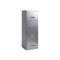 PIERRE HENRY Maxi Classeur 4 tiroirs pour Dossiers suspendus Dim L40 x H126 x P40 cm Aluminium