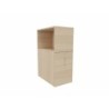 VINCO Caisson tower hauteur bureau + niche H.120cm x L.47 x P.80 acacia