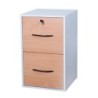 Classeur de bureau 2t ds blanc-hetre