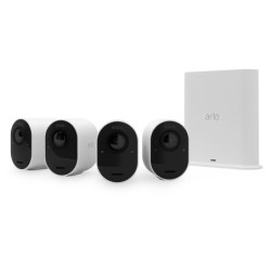 Arlo Ultra 2 Security System 4 Camera Kit - Blanc (VMS5440)