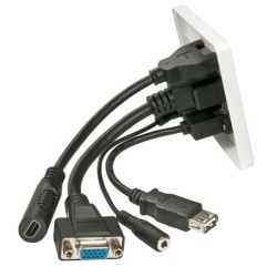 Lindy prise murale VGA/HDMI/USB/Jack 3.5 mm