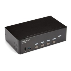 StarTech.com Switch KVM USB-C double affichage 4 ports HDMI avec hub USB intégré