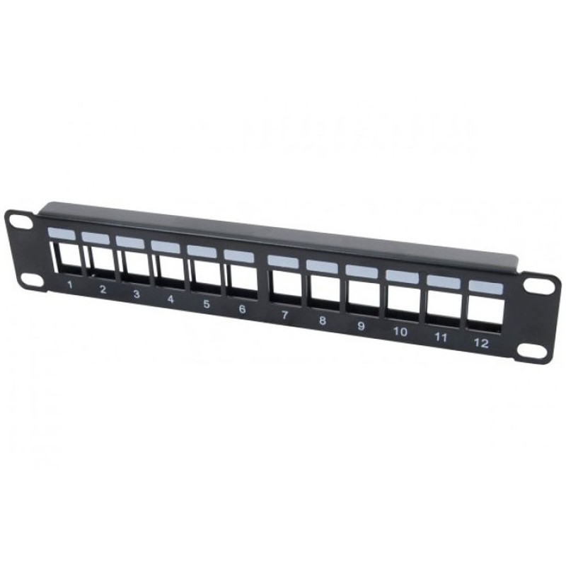 Panneau 10" 1U 12 ports Keystone