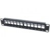 Panneau 10" 1U 12 ports Keystone