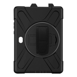 Avizar Coque pour Galaxy Tab Active 4 Pro et Pro 10.1 Hybride Poignée Rotative Béquille Bandoulière Noir