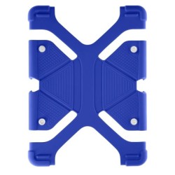 Avizar Coque pour tablette 8.9 à 12 pouces Universel Silicone Gel Bumper Fonction support bleu