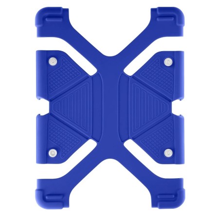 Avizar Coque pour tablette 8.9 à 12 pouces Universel Silicone Gel Bumper Fonction support bleu