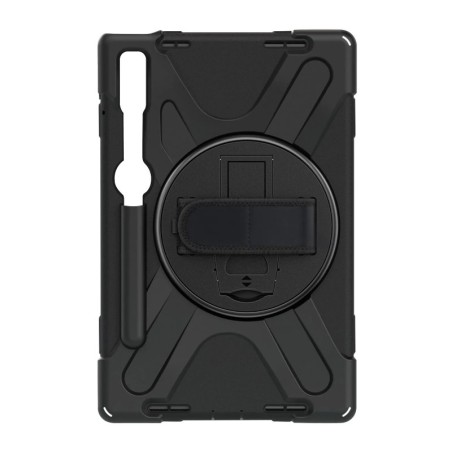 Avizar Coque Antichoc pour Lenovo Tab P11 Pro Gen 2 Hybride avec Bandoulière et Poignée Rotative Noir