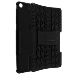 Avizar Coque Galaxy Tab A 10.1 2019 Silicone et Polycarbonate Support intégré Noir