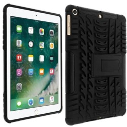 Avizar Coque iPad 5 / 6 / Air / 2018 Coque Antichocs renforcé + Support intégré Noir