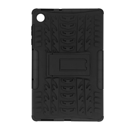 Avizar Coque Lenovo Tab M10 Gen 2 Protection Bi-matière avec Béquille Support Noir