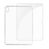 Avizar Coque pour iPad 10 2022 Silicone Souple et Film Verre Trempé 9H Transparent