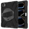 Avizar Coque pour iPad Pro 13 2024 Antichoc avec Poignée Support et Sangle Noir