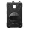 Avizar Coque pour Samsung Galaxy Tab Active 2 Antichoc Bi matière Poignée Rotative Support Noir