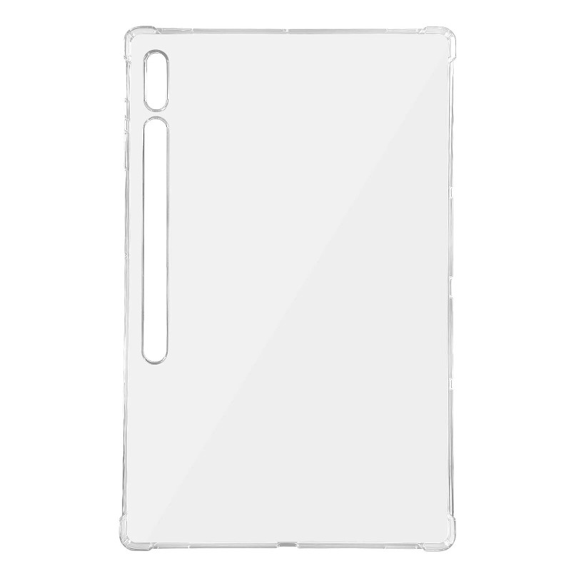 Avizar Coque pour Samsung Galaxy Tab S8 Ultra Silicone Gel avec Coins Renforcés Transparent