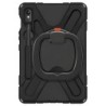 Avizar Coque pour Samsung Galaxy Tab S9 et S8 et S7 Antichoc Bi matière Poignée Rotative Support noir