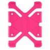 Avizar Coque pour tablette 8.9 à 12 pouces Universel Silicone Gel Bumper Fonction support rose