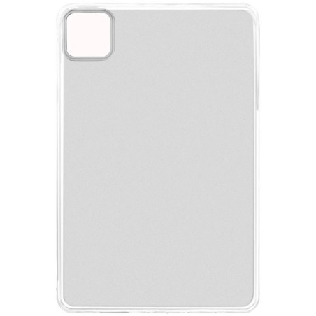 Avizar Coque pour Xiaomi Pad 6 et Pad 6 Pro Silicone Flexible Fine et Légère Blanc Givré