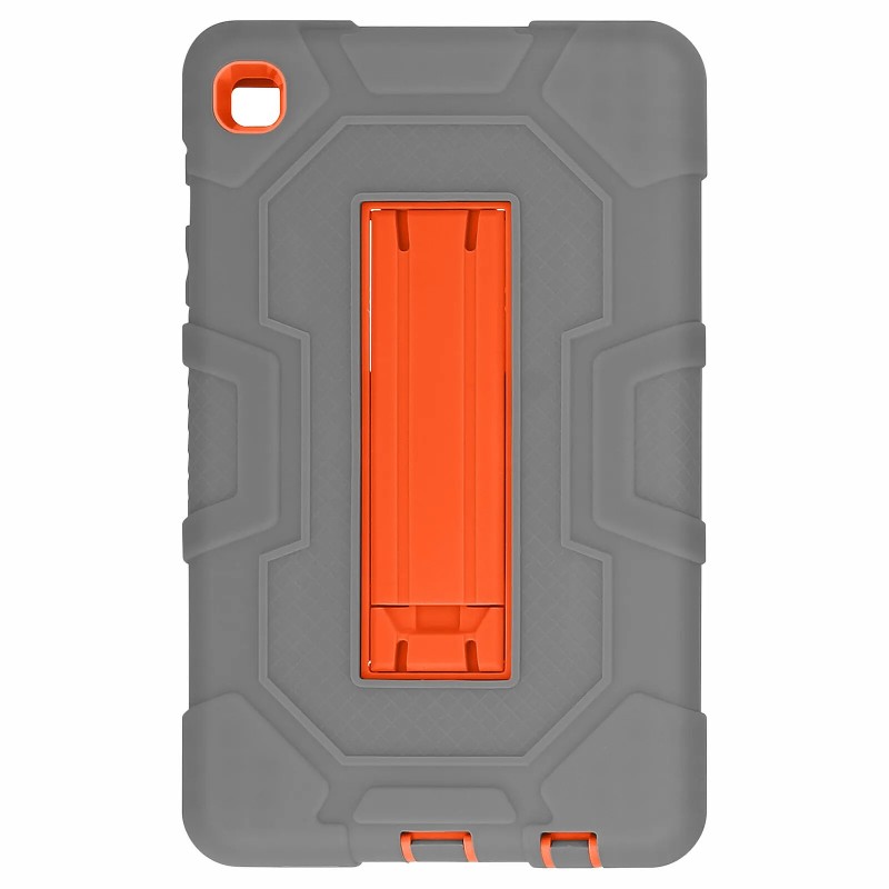 Avizar Coque Samsung Galaxy Tab A7 Lite Antichoc Béquille Support Gris / Orange