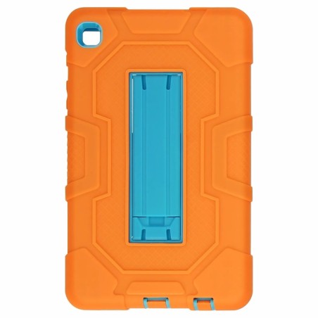 Avizar Coque Samsung Galaxy Tab A7 Lite Antichoc Béquille Support Orange / Bleu