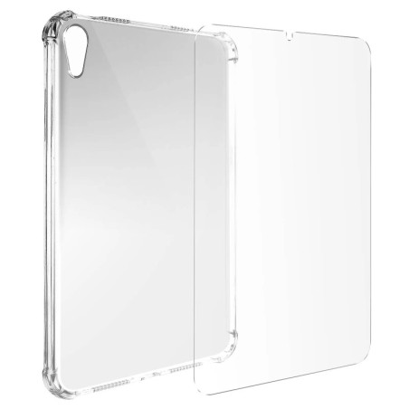 Avizar Coque Souple pour iPad Mini 6 2021 et Mini 7 2024 et Verre Trempé