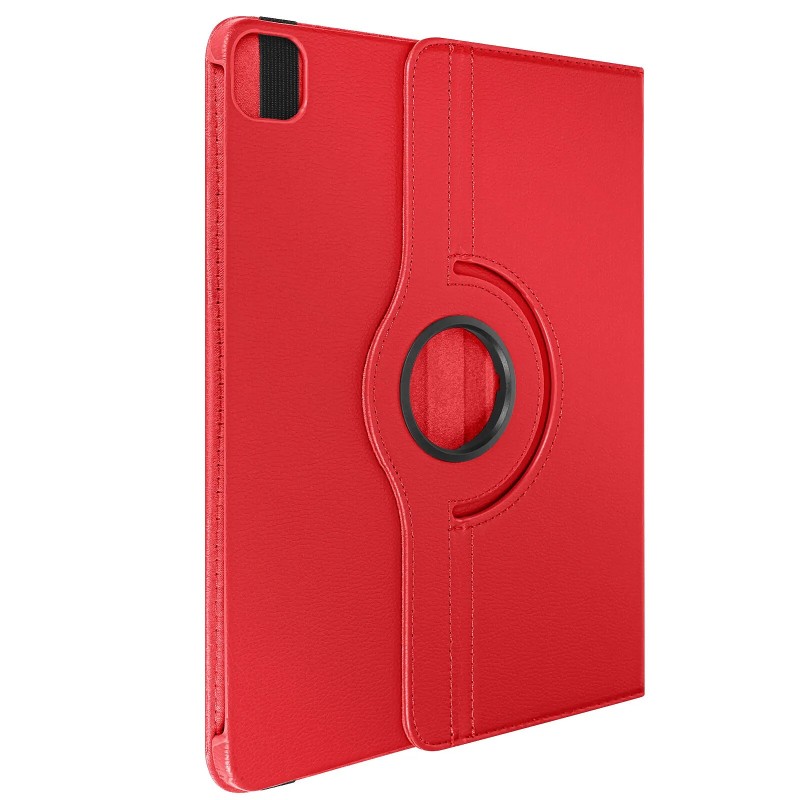 Avizar Étui Clapet pour iPad Air 13 2024 Folio Rotatif 360 Support Stand Rouge