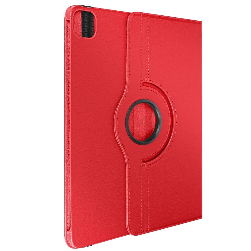 Avizar Étui Clapet pour iPad Pro 13 2024 Folio Rotatif 360 Support Stand Rouge