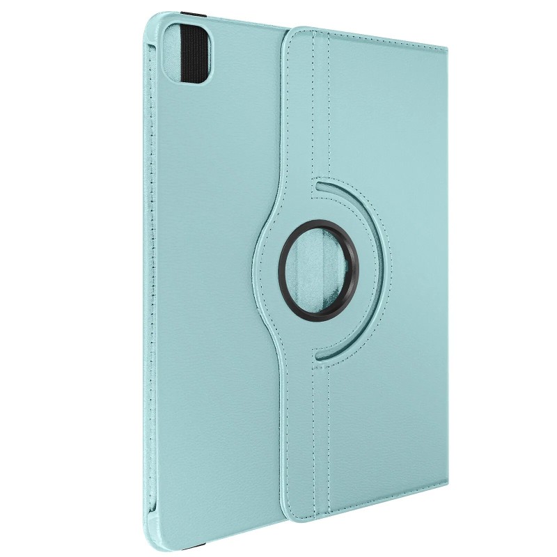 Avizar Étui Clapet pour iPad Pro 13 2024 Folio Rotatif 360 Support Stand Turquoise