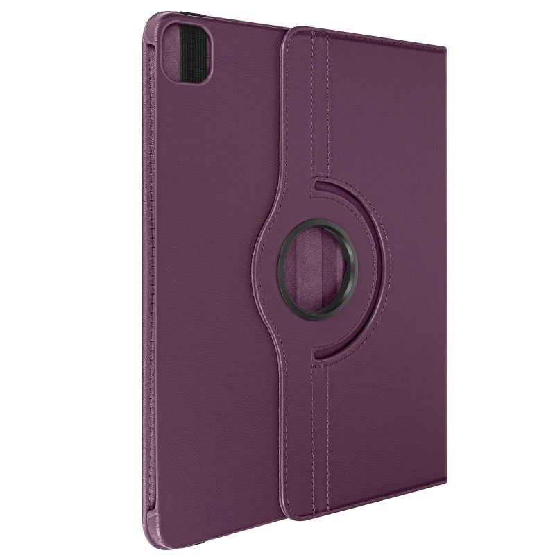 Avizar Étui Clapet pour iPad Pro 13 2024 Folio Rotatif 360 Support Stand Violet