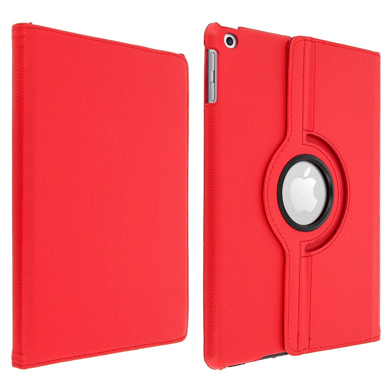 Avizar Etui folio multipositions rouge Apple iPad 5 / 6 / Air - Support orientable 360°