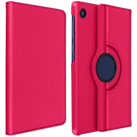 Avizar Étui Huawei MatePad T8 Housse Intégrale Support Rotatif 360° Fuchsia