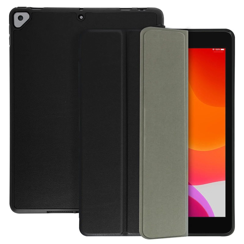 Avizar Étui iPad 9 2021 iPad 8 2020 iPad 7 2019 Support Design Fin Noir