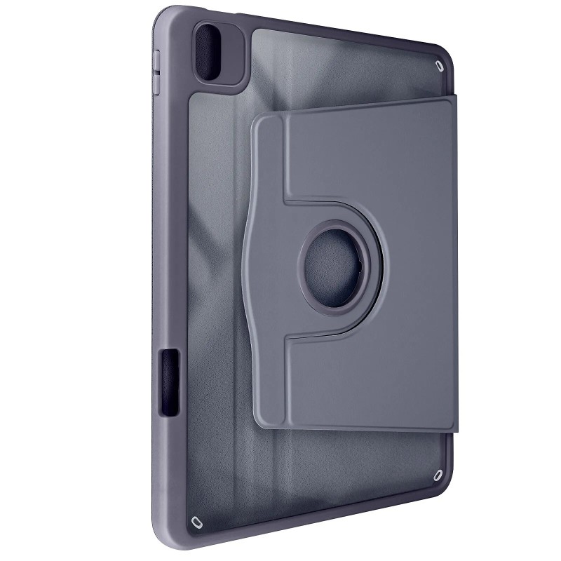 Avizar Étui pour iPad Air 11 2024 Clapet Support Rotatif avec Protège Caméra Gris Lavande