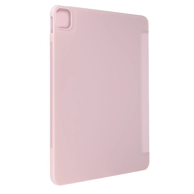 Avizar Étui pour iPad Air 13 2024 Clapet Pliable Support Multipostions Rose Poudré