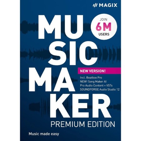 Magix Music Maker Premium Edition 2022 - Licence perpétuelle - 1 poste - A télécharger