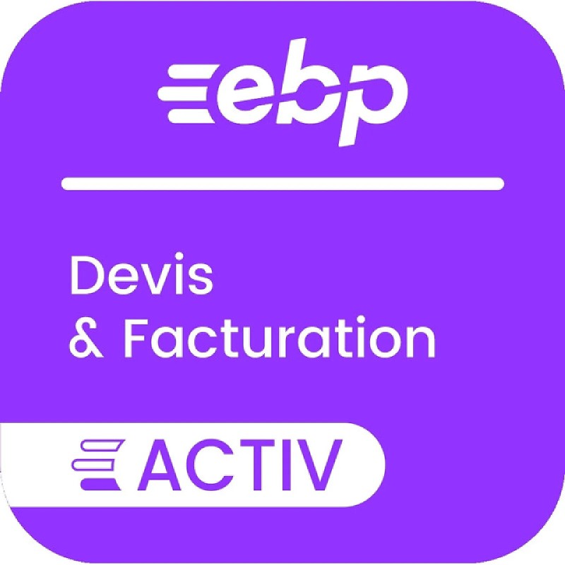 EBP Devis et Facturation Activ Gamme Eco - Licence 1 an - 1 poste - A télécharger