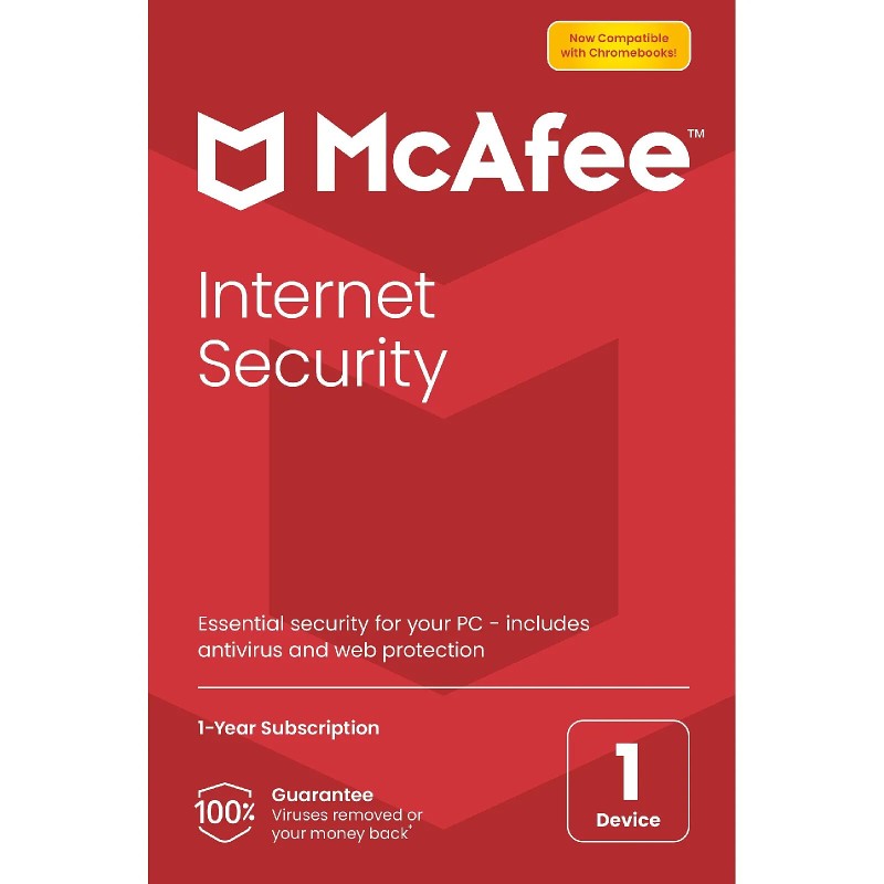 McAfee Internet Security - Licence 1 an - 1 poste - A télécharger