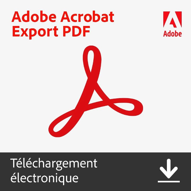 Adobe Acrobat Export PDF - Abonnement 1 an - 1 utilisateur - A télécharger