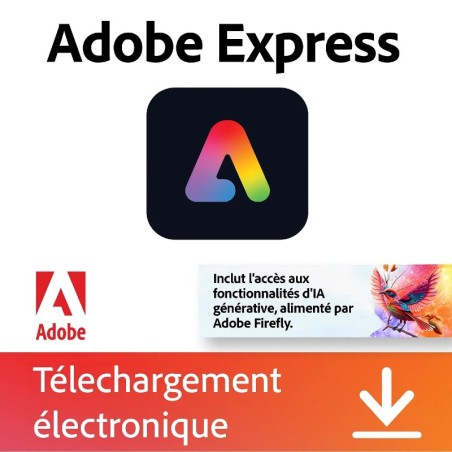 Adobe Express Premium - Abonnement 1 an - 1 utilisateur - A télécharger