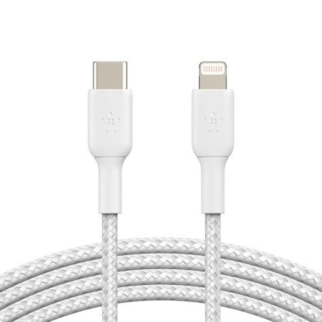 Belkin Câble USB-C vers Lightning MFI renforcé (blanc) - 1 m